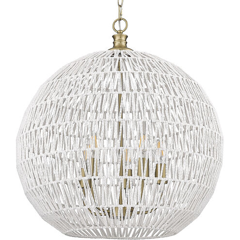 Florence 5 Light 24.88 inch Brushed Champagne Bronze Pendant Ceiling Light